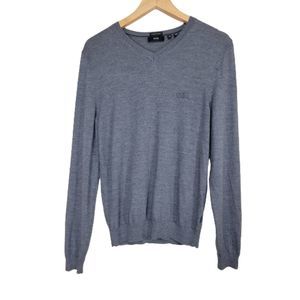 Hugo Boss Extrafine Merino Wool V-neck Sweater - Small